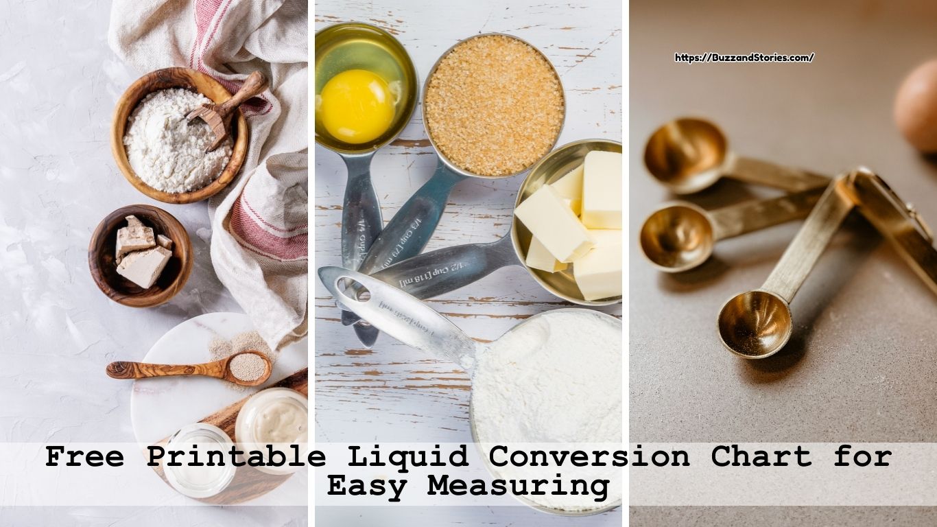 Free Printable Liquid Conversion Chart for Easy Measuring