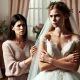 -A-tense-and-emotional-scene-set-in-a-bridal-boutique-or-elegant-living-room.-A-bride-to-be-holds-a-beautiful-wedding-dress-close-to-her-looking-firm-.