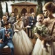 A-wide-image-depicting-a-dramatic-wedding-scene.-In-a-beautiful-outdoor-or-indoor-wedding-setting-the-bride-looks-distressed-and-is-gesturing-toward